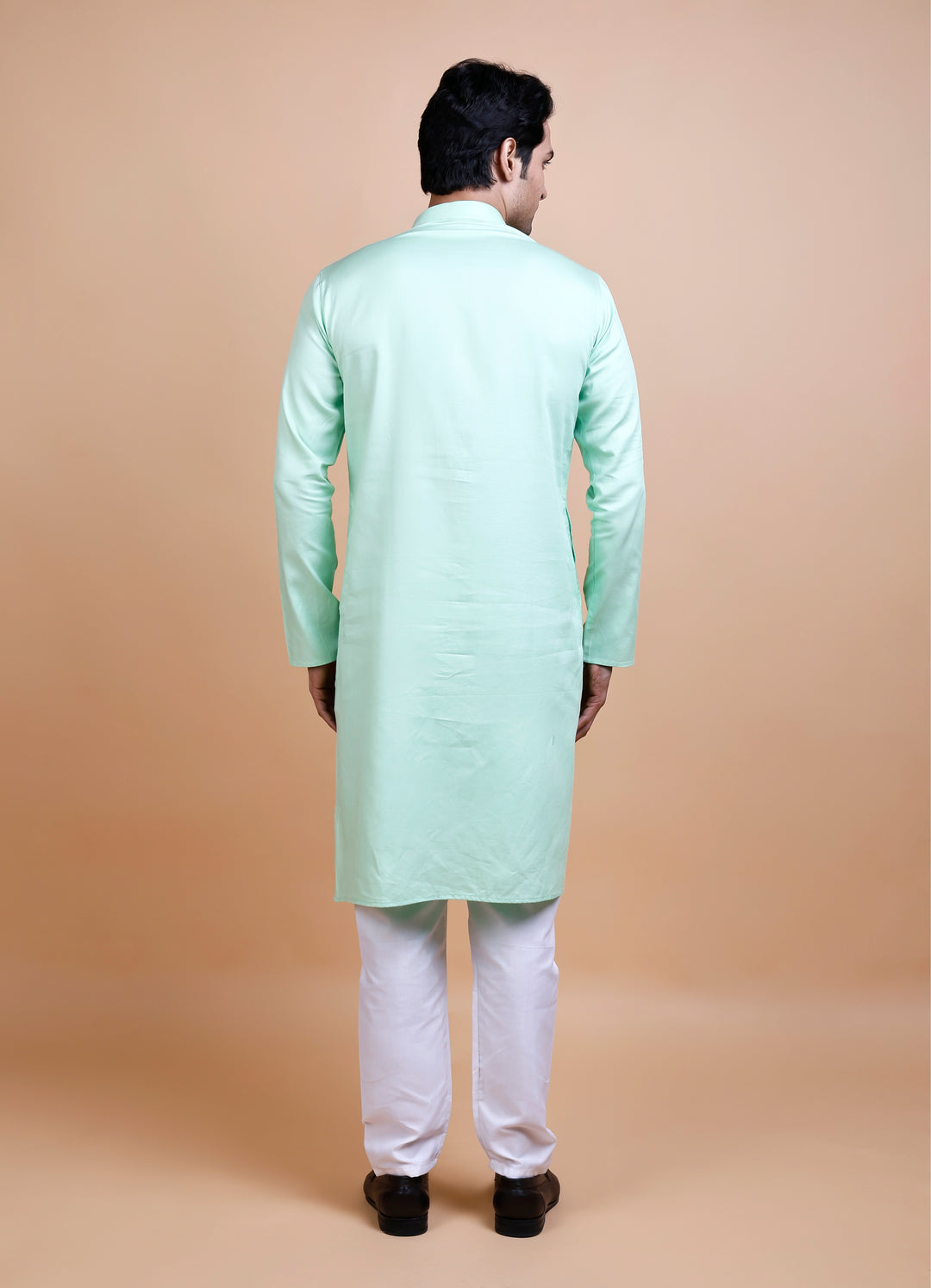 Light Green Cotton Kurta Set