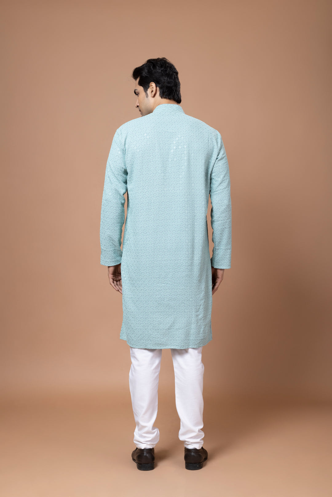 Sea Green Chikankari Kurta Set