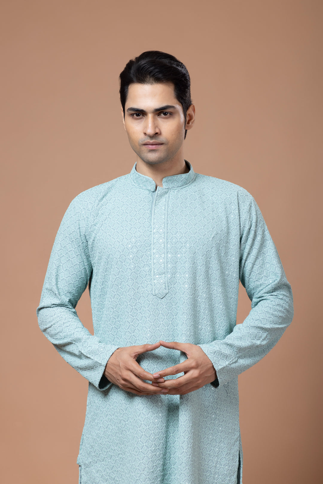 Sea Green Chikankari Kurta Set